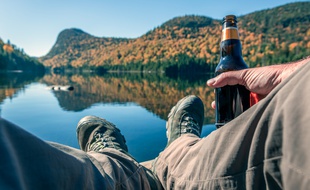 Ni avant, ni après... la bière se déguste pendant la rando.