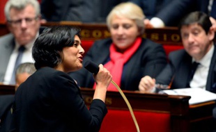 La ministre du Travail Myriam El Khomri, le 19 janvier 2016 à l'Assemblée nationale à Paris