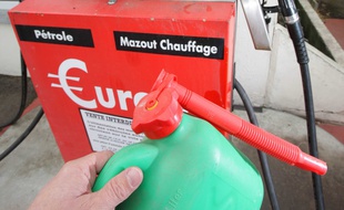 Illustration d'une station-service de fioul domestique à Namur, en Belgique.