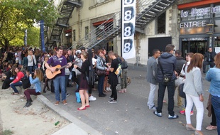 A Nantes le 28 septembre 2014- les castings de l'emission Nouvelle Star sont passes par Nantes