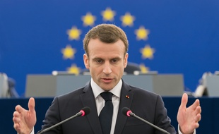Emmanuel Macron au Parlement européen