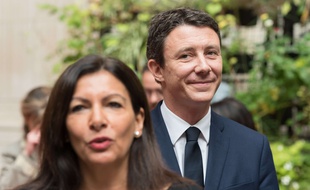 Anne Hidalgo et Benjamin Griveaux, en 2017