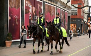 Des policiers dans une rue de Copenhague, le 17 novembre 2020 (illustration).