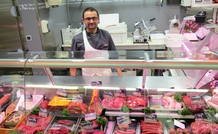 Franck Dazelle, gérant d'une boucherie chevaline à Nantes-Talensac.