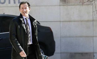 Le juge Jean-Michel Gentil, photographié le 19 février 2013 à son arrivée au tribunal de Bordeaux.