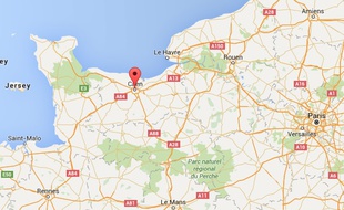 localisation de Caen (Calvados)
