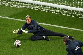 Keylor Navas, ici à l'échauffement.