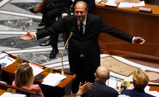 Le nouveau ministre de la Justice, Eric Dupond-Moretti, à l'Assemblée nationale lors des questions au gouvernement , mercredi 8 juillet 2020.