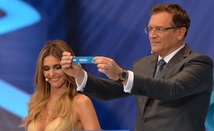 Jérôme Valcke en décembre 2013 au Brésil lors du tirage au sort de la Coupe du monde 2014.