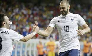 Valbuena et Benzema, alors complices, en 2014 (illustration)