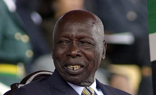 L'ancien président du Kenya, Daniel arap Moi, en 2002.