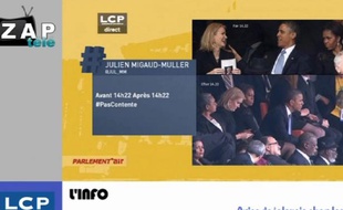 Capture d'écran du zap actu du 12 décembre 2013.