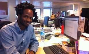 Tinan Leroy, à la rédaction de 20 Minutes, décembre 2011