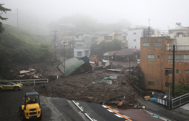 Japon : Une coulée de boue fait au moins deux morts et 20 disparus