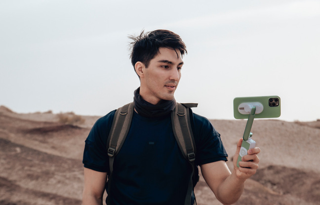 Le Powervision S1 fait office de gimbal stabilisée sur trois axes.