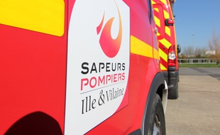 Illustration d'un camion de pompiers en Ille-et-Vilaine.