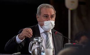 Jean-Luc Moudenc, le maire de Toulouse, lors du conseil municipal du 8 octobre 2020.