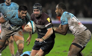 Matthew Clarkin, le capitaine de l'UBB, lors d'un match contre Bayonne, le 20 décembre 2014.