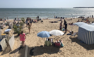 En août 2019, la plage de La Baule.