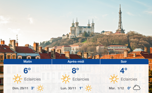 Météo Lyon: Prévisions du samedi 28 novembre 2020
