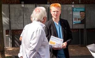 Adrien Quatennens, nouveau député pour La France insoumise dans la 1re circonscription du Nord, à Llle.