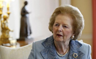 Margaret Thatcher, en juin 2010, à Londres.