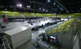 Le Rhenus lors de son passage d'une salle de basket à l'accueil des championnats d'Europe d'escrime en juin 2014. (Archives)