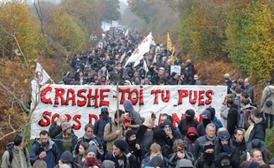 Manifestation contre le projet d aéroport Notre dame des landes le 17 novembre 2012.