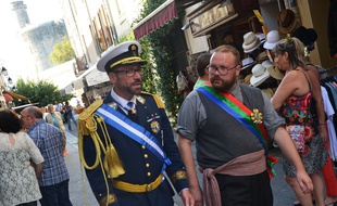 Jean-Pierre IV et Dominic Desaintes, président de Saint-Castin.