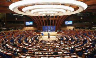 Vue générale du Conseil de l'Europe à Strasbourg le 26 janvier 2011