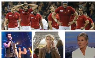 France - Nouvelle Zélande, le 17 octobre ; Emmanuel Moir dans le concert des Enfoirés, Alexandra Lamy dans «Une chance de trop», le dernier JT de Claire Chazal, le 13 septembre.