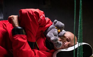 Armel Tripon et son doudou.