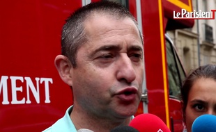 Pascal Grémillot, premier pompier arrivé sur les lieux.