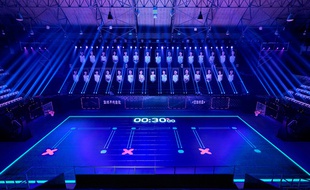 La particularité de ce terrain de basket est d'être 100% interactif.