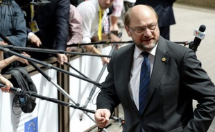 Le président allemand et social-démocrate du Parlement européen Martin Schulz à Bruxelles, le 25 juin 2015