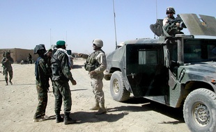 Des soldats américains et afghans à Kandahar en 2004 (illustration).