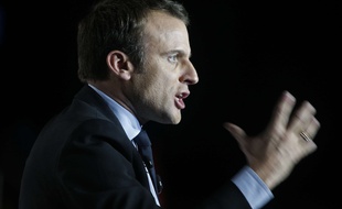 Emmanuel Macron en meeting à Arras, le 26 avril 2017.