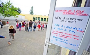 Les enfants restent accueillis par les enseignants, qui ne sont pas en grève.