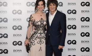 Ronnie Wood and wife Sally Humphreys pose for photographers at the GQ Men of the Year Awards 2015 at a central London venue, London, Tuesday, Sept. 8, 2015. (Photo by Jonathan Short/Invision/AP)/LJS/374780451622/090815112356, 21334631, /1509090113