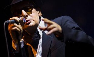Alain Bashung sur scène au Paleo festival de Nyon le 27 juillet 2008.