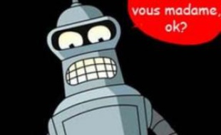 Bender, le robot de la série "Futurama"