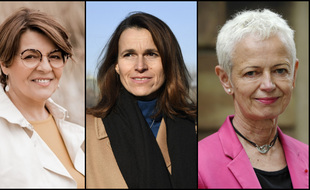 Eliane Romani (à gauche), Aurélie Filippetti et Brigitte Klinkert.