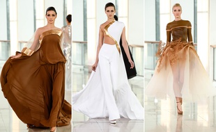 Stephane Rolland a présenté sa collection haute couture printemps-été 2015 le 27 janvier à la Maison de la radio.