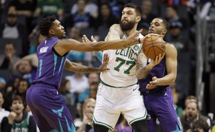 Vincent Poirier a inscrit deux points en NBA depuis ses débuts. C'était face aux New York Knicks début novembre.