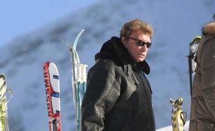 Sur cette photo-là, en 2013, Johnny Hallyday est à Gstaad...