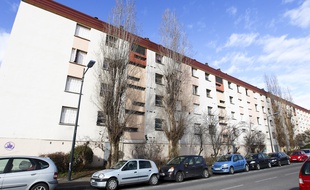 Toulouse, le 31 janvier 2013. Immeubles dans le quartier des Izards.