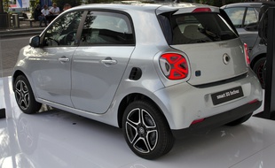 La Smart EQ, qui est produite à Hambach.
