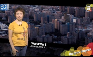 Caroline Vié présente sa chronique de cinéma sur le film «Word War Z»