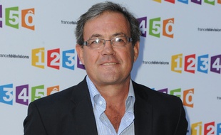 Le journaliste Benoît Duquesne à la conférence de rentrée de France Télévisions en 2012.
