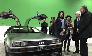 Martine Vassal, présidente des Bouches-du-Rhône, en visite à Provence Studio.
